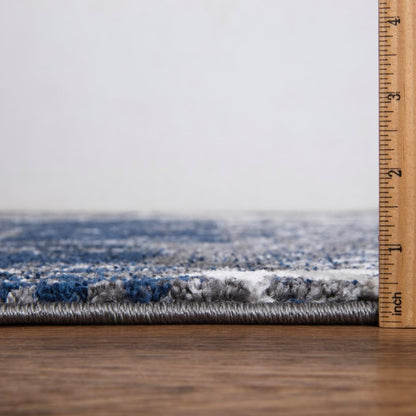 Elite Indoor Rugs, Abstract Navy/Gray