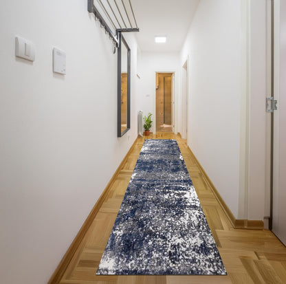 Elite Indoor Rugs, Abstract Navy/Gray