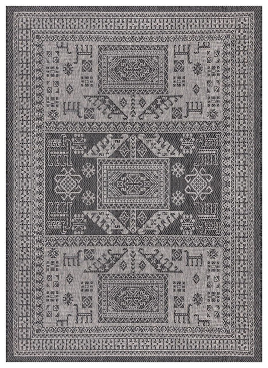 Terrace Outdoor Rugs, Force Black