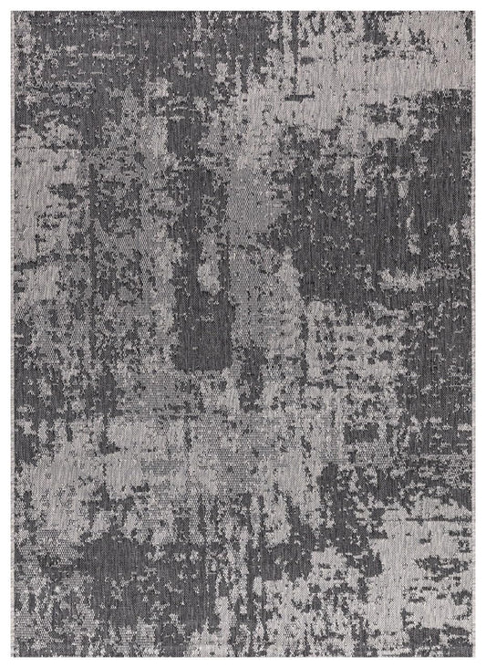 Terrace Outdoor Rugs, Abstract Black