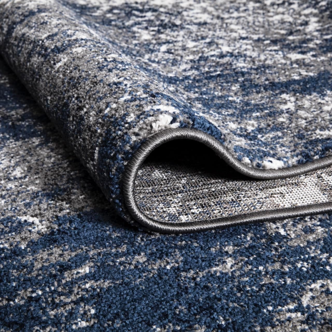 Elite Indoor Rugs, Abstract Navy/Gray