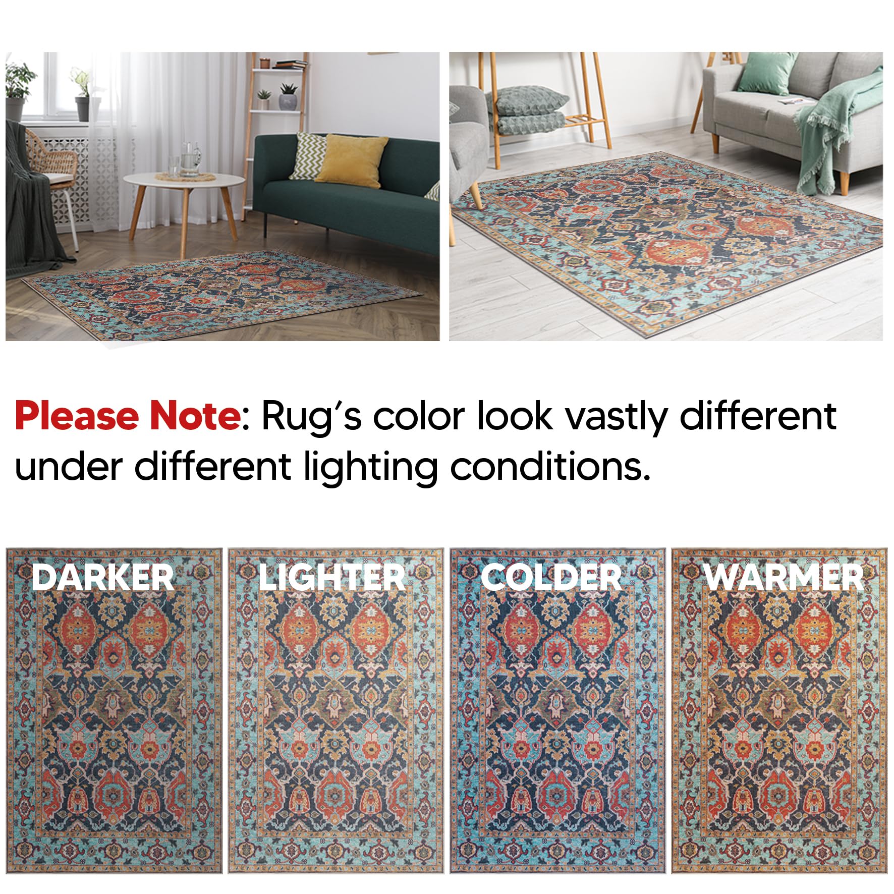 Antique Tabriz rug in a richly-collected dining room