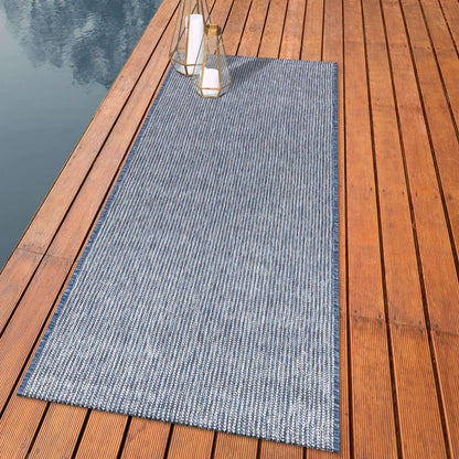 Terrace Outdoor Rugs, Solid Navy