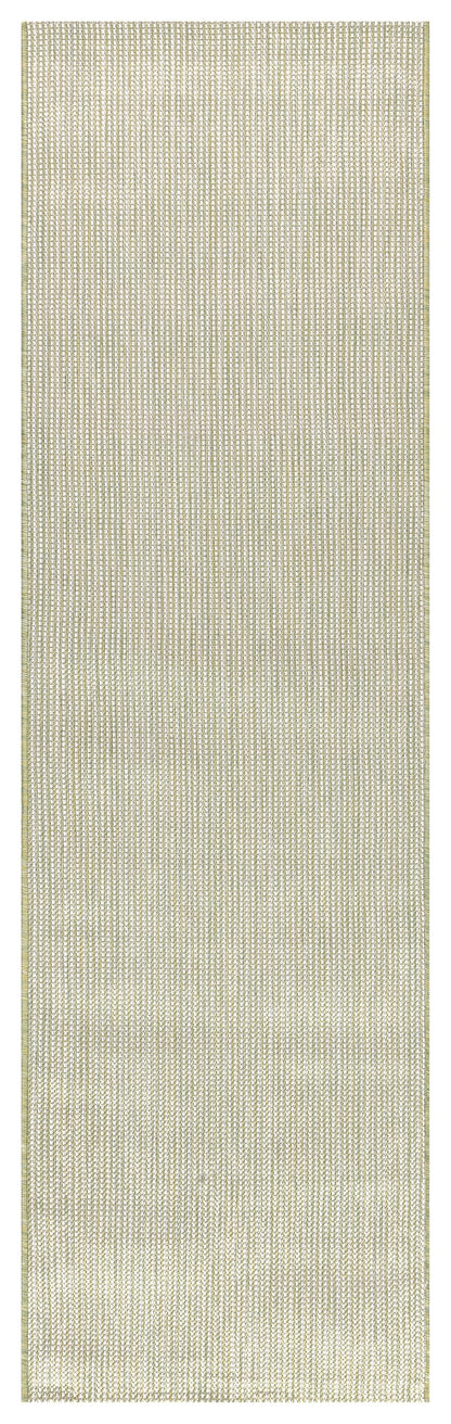 Close-up texture of the solid green flatweave