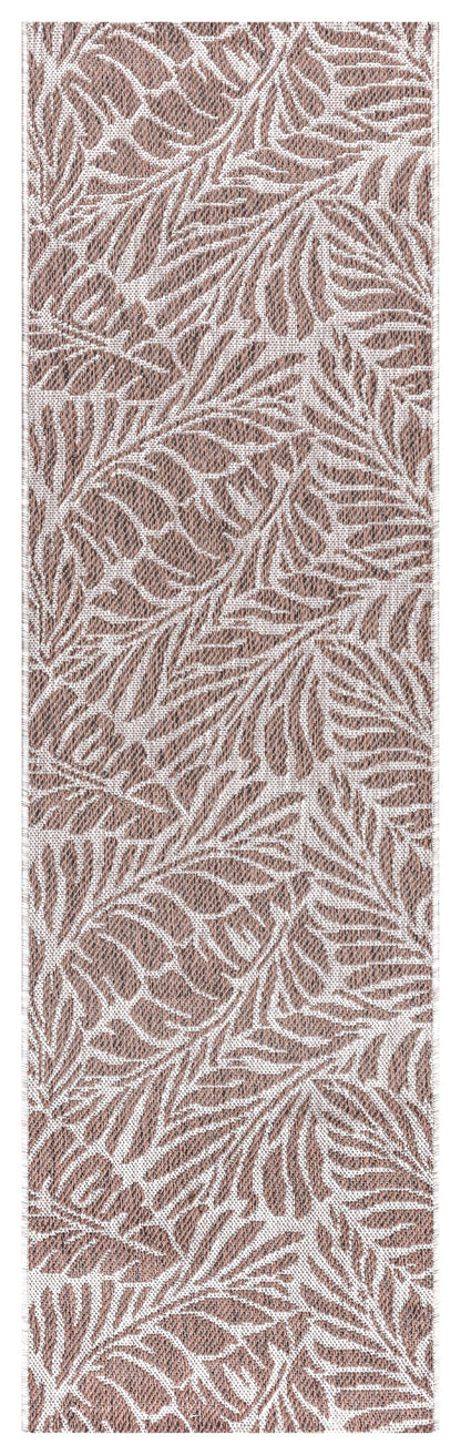 Close-up texture of the tropical fronds in Brown on tan