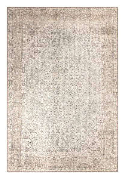 Tiderug Machine Washable Rugs, Dark Beige