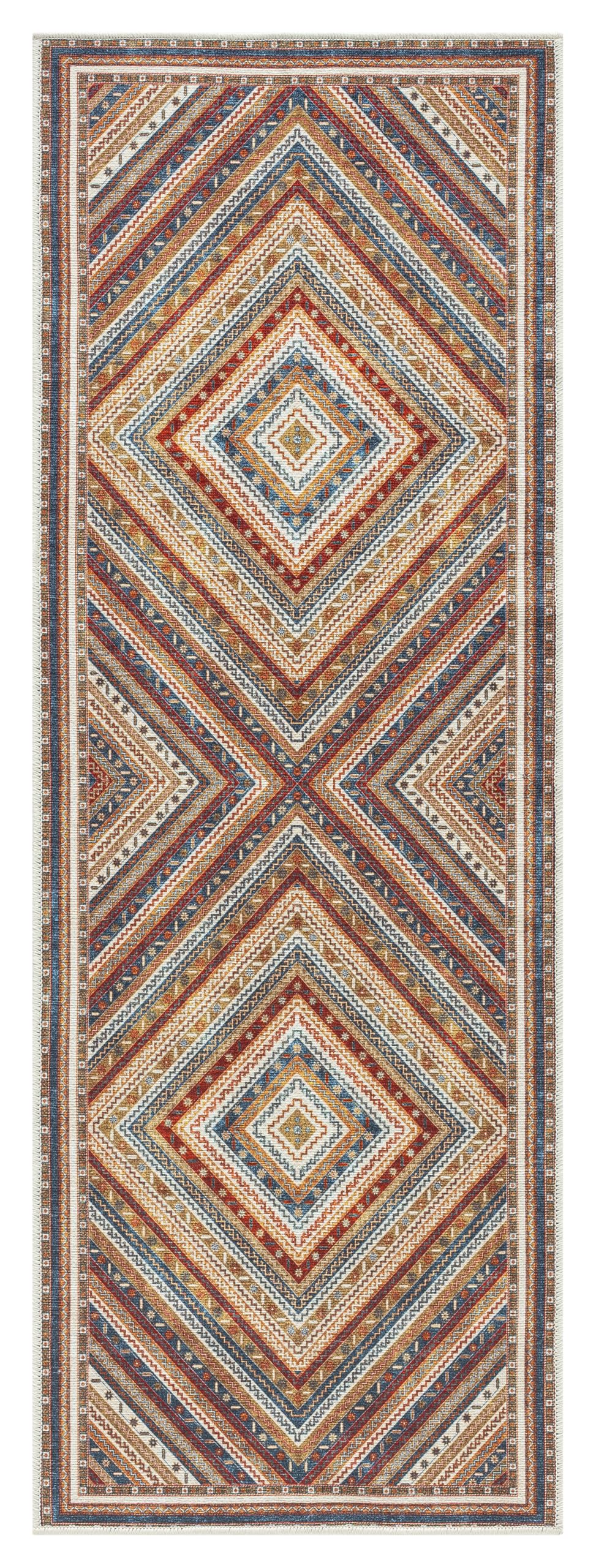 Geometric Khotan rug in a kids room with playful decor