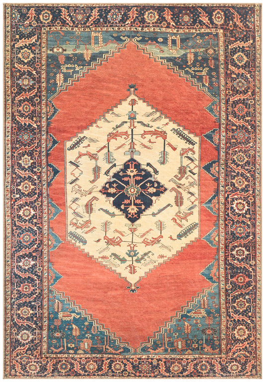 Tiderug Machine Washable Rugs, Red / Yellow