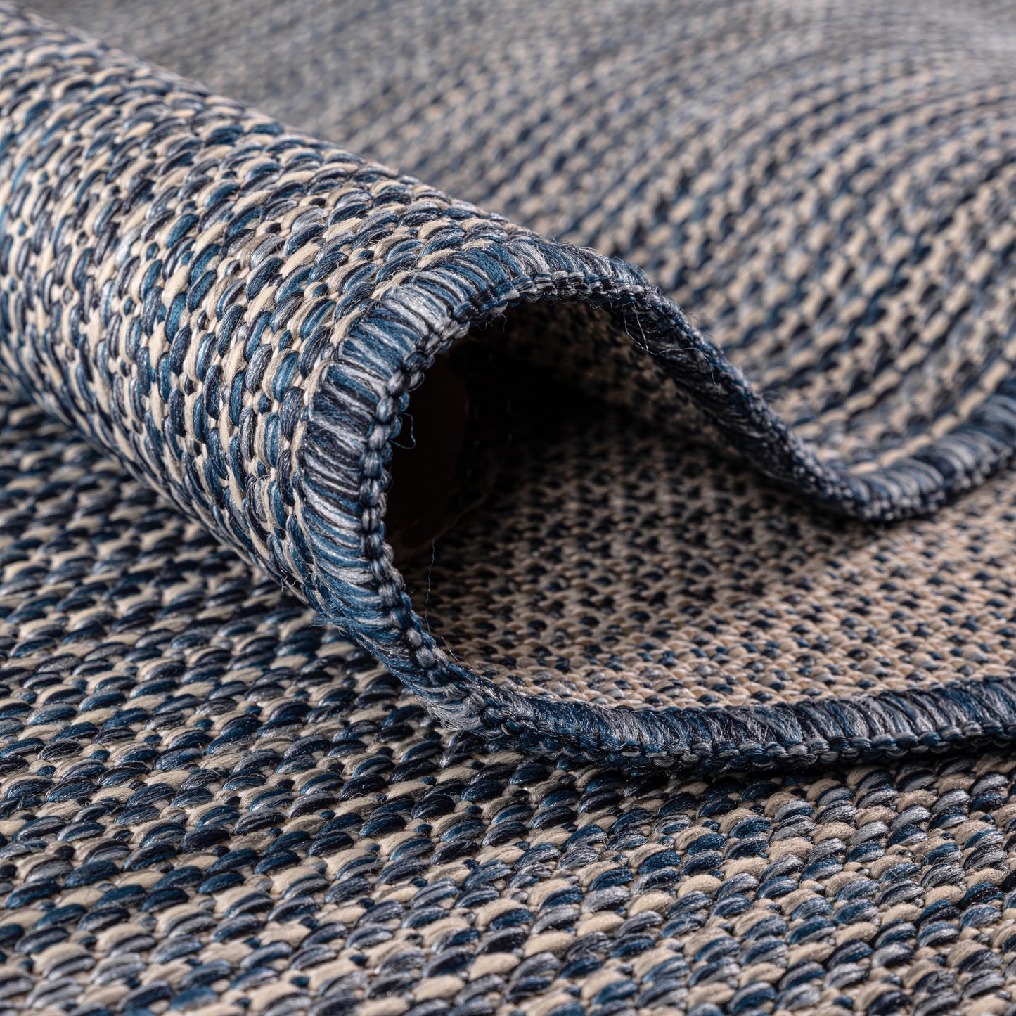 Terrace Outdoor Rugs, Solid Navy