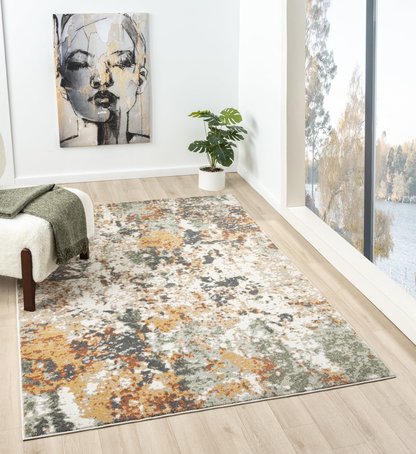 Elite Indoor Rugs, Skies Green