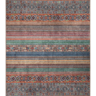 Tiderug Machine Washable Rugs, Grey/Multi