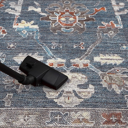 Farahan Persian runner styled in a long entry hallway
