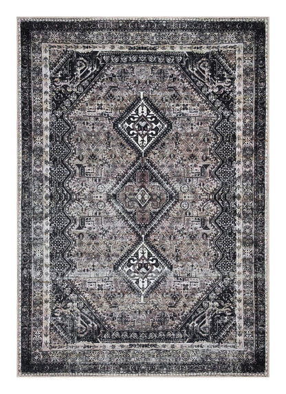 Tiderug Machine Washable Rugs, Black