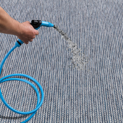 Terrace Outdoor Rugs, Solid Navy